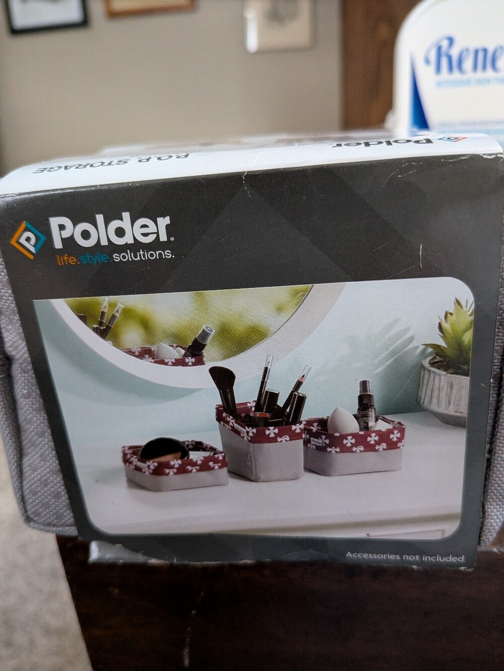Polder 3;Nesting Storage Pods For Medicine Cabinet Or Countertops